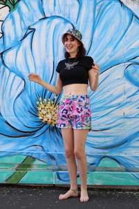 Leopard Print: Pink Leopard Shorts