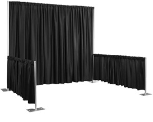 Products: Black Draping (Drape King) Hire