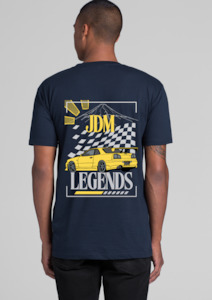 Merch: Nissan R34 Skyline - JDM Legends streetwear (R34 rear)