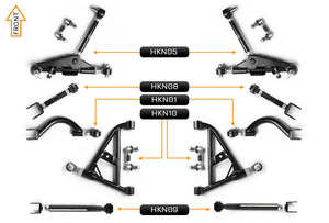 V2 PRO Arm Kit - Nissan 200SX S14 / S15 (Front & Rear)