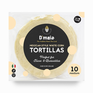 D'Maiz: White Corn Tortilla