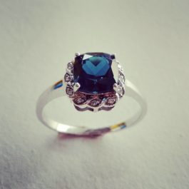 Products: 9ct Gold Aurora Topaz & Diamond Ring