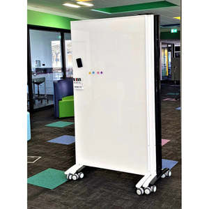 Whiteboards More: Double Sided Porcelain Board Mobile Partition