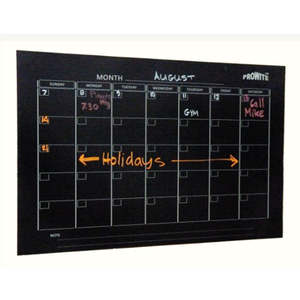 PROWITE Glass Board Printed Magnetic Monthly Planner