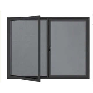 Whiteboards More: Lockable Notice Board 900 x 1800 - Hinged Door