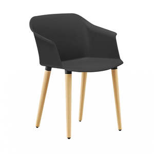 Soft Seating: CHAIR SOLUTIONS Aurora Chair 4 Leg Timber