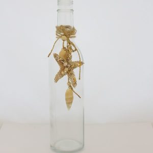 Product Hire: Bottle with Stars and Shells - 26cm - Dobsons Marquee & Party Hire