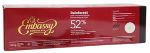 Products: EMBASSY Rainforest Chocolate Batons 52% Couverture (8x1.5kg) Compound&Couverture