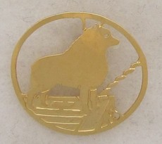 Enamel Black/Tan Pug pin Brooch - Dog Gifts NZ