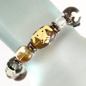 Poodle earrings with crystal accent - Dog Gifts NZ