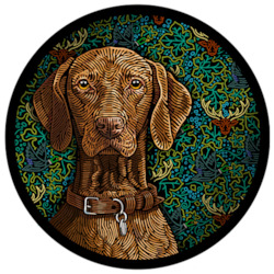 Doggieology Characters: Doggieology Art - Vizsla with pattern