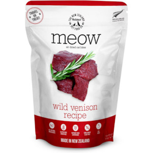Cat Food: MEOW Air Dried Wild Venison Recipe 100g