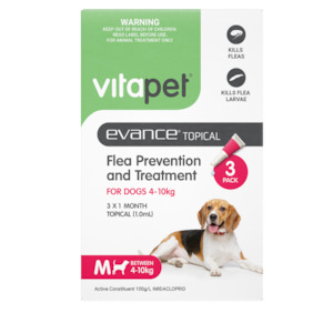 Flea Treatment for Dogs - Medium Sized 4-10kg