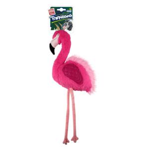Dog Toy: GIGWI TROPICANA DOG TOY -  FLAMINGO PINK