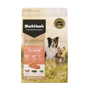Black Hawk Dog Food: Black Hawk Dog Grain Free Salmon 2.5kg