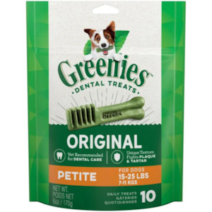 Greenies Original Petite Natural Dental Care Dog Treats, 170g (10 Treats)