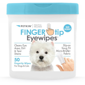Eye Care: Petkin Fingertip Eye Wipes - 50pk