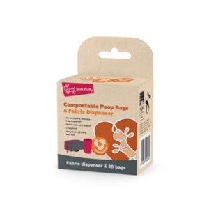 Toiletries: Yours Droolly Compostable Poop Bags with Dispenser (30 Bags)