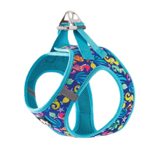 Cat Shampoo And Conditioner: Fashion Mesh Harness - Blue Atoll S