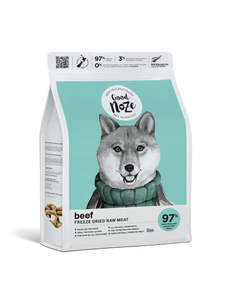 GoodNoze Freeze Dried Dog Food - beef 350gms