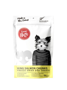 GoodNoze Freeze Dried Dog Treats - King Salmon Chunks 60g