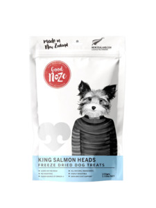 GoodNoze Freeze Dried Dog Treats - King Salmon Heads 100g