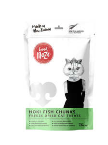 GoodNoze Freeze Dried Cat Treats - hoki chunks 65g