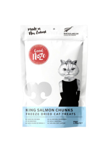 GoodNoze Freeze Dried Cat Treats - king salmon chunks 65g