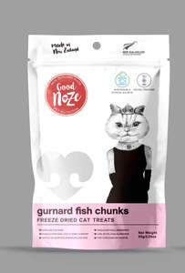 GoodNoze Freeze Dried Cat Treats - gurnard fish chunks 65g