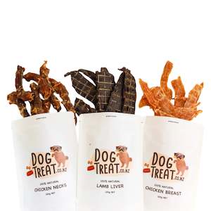 100 Natural Dried Dog Treats: Dog Treats Trio Combo