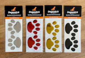 Paw print stickers