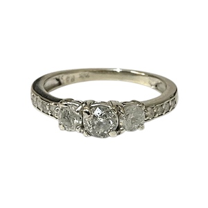 0.40CT Diamond ring in 14KT White Gold - Dollar Dealers