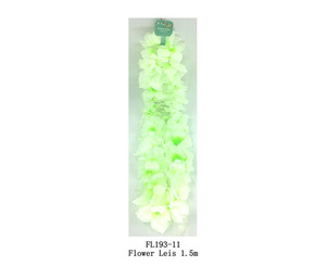 Flower Petal Leis 1.5m - Greeny Cream - Dollar Mart And More
