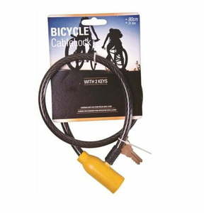 Bike Lock Bicycle Cable Lock 80cm - Dollar Mart $2 And More