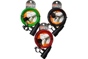 Products: Bike Lock Bicycle Lock 90cm X 7.7mm 1pcs Assorted - Dollar Mart $2 And More