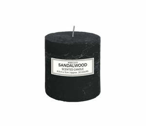Products: Rustic Sandalwood Scented Candles 6.3x7cm Black - Dollar Mart $2 And More