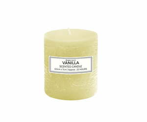 Products: Rustic Vanila Scented Candles 6.3x7cm Ivory - Dollar Mart $2 And More