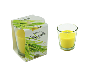 Scented Candle Glass Candle Cup 8x7cm 85gms - Citronella - Dollar Mart $2 And More