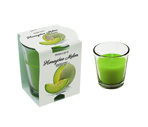 Scented Candle Glass Candle Cup 8x7cm 85gms - Honeydew Melon - Dollar Mart $2 And More