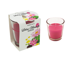 Scented Candle Glass Candle Cup 8x7cm 85gms - Lotus Blossom - Dollar Mart $2 And More