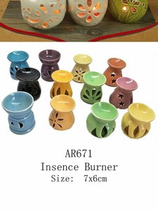 Tealight Candle Burner Stand Ceramic Oil Burner 7x6cm Assorted 1pcs - Dollar Mart And More