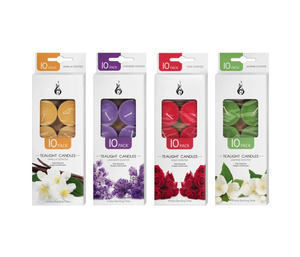 Tealight Candle Scented 10pcs 14g Assorted - Dollar Mart $2 And More
