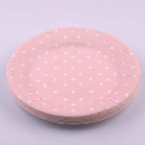 Luxe Pink: Pink paper plates 23cm 12pk