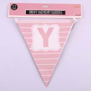 Pink Happy Birthday bunting