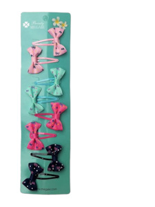 Hair Accessories: 8pc Kids Hair Clips