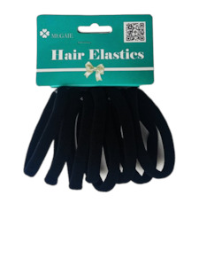 8pc Hair Elastics black