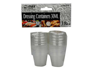 Kitchenware: DRESSING CONTAINERS 30ML X 18