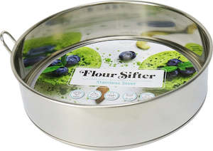 FLOUR SIEVE S/STEEL ROUND 20CM