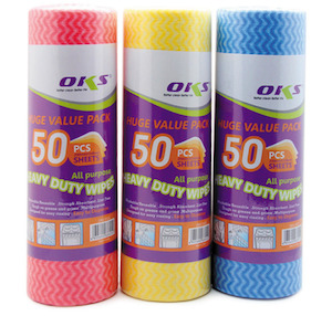 Cleaning: HEAVY DUTY WIPES-50PCS/ROLL