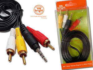 Batteries And Electrical: AV CABLE 3 RCA-IRCA 1.5M